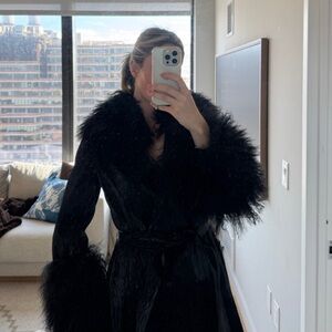 Kobi Halperin Shearling Trim Coat